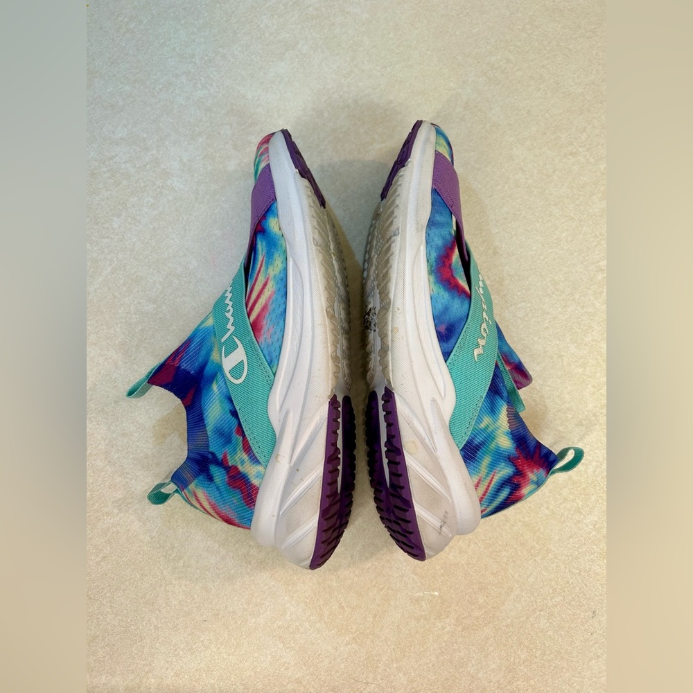 Champion Sneakers Shoes Women’s Kinna X Lo Violet Teal Tie-Dye Sz. 9w - Picture 6 of 9